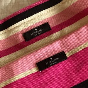 Kate Spade Canvas Tote With Matching Zipper Pouch